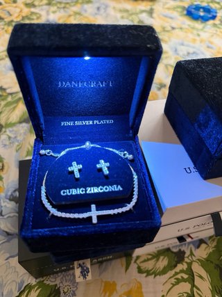 Conjunto Danecraft Plata Cubic Zirconia