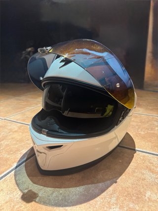 Casco Scorpion EXO-520 Air Blanco + 3 pantallas