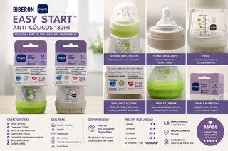 Biberón Mam Easy Start Anti-Cólicos 130ml Nuevo