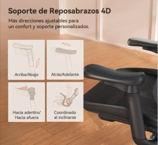 Silla Ergonómica SIHOO DORO C300 Negra