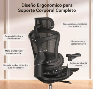 Silla Ergonómica SIHOO DORO C300 Negra