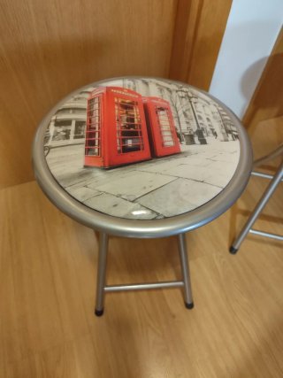 Taburete plegable 45x30cm