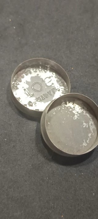 Scatole di caramelle Juanola in latta vintage di Barcellona