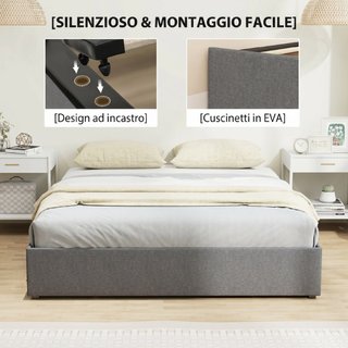 Estructura de Cama Doble de Láminas con 3 Cajones,