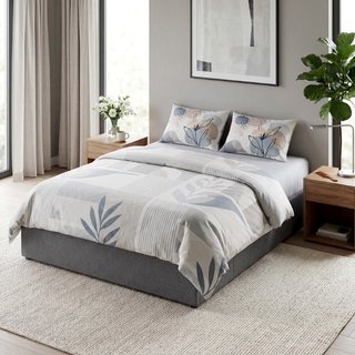 Estructura de Cama Doble de Láminas con 3 Cajones,