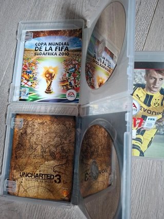 Lote 4 Juegos PS3: FIFA 17, FIFA 18, Uncharted 3,
