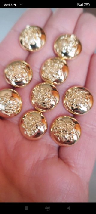 9 bottoni gioiello vintage 1,5 cm