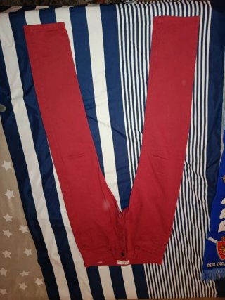 Pantalón Largo Hombre Denim Easy Wear Rojo