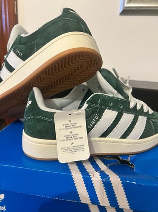 Adidas Campus Verde/Blanco a pueso una ves T 37