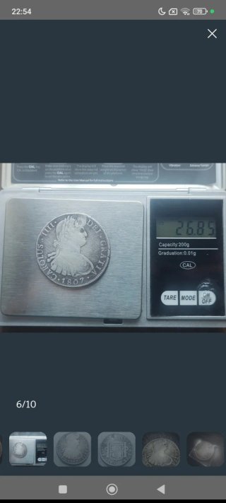 🇪🇸 OFERTA‼️ 4 Monedas 8 Reales Carlos IV. S.XIX