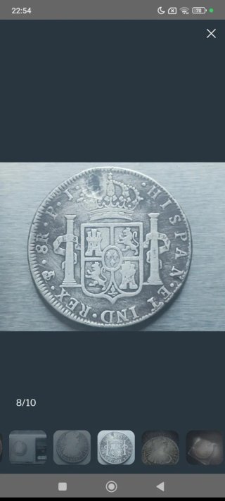 🇪🇸 OFERTA‼️ 4 Monedas 8 Reales Carlos IV. S.XIX