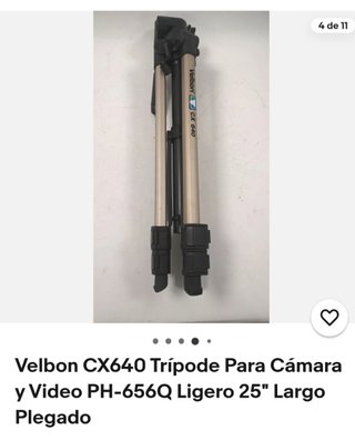Trípode velbon cx 640 plegable