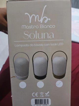 Lampada a pile Mastro Bianco portatile