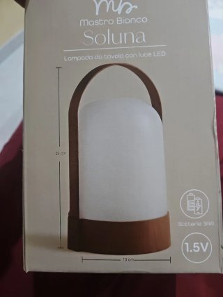 Lampada a pile Mastro Bianco portatile