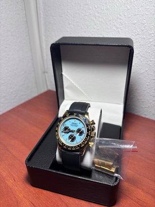 Seiko Daytona Oysterflex Azul/Dorado