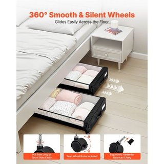 Contenitore sottoletto con ruote, 770 x 470 x 173