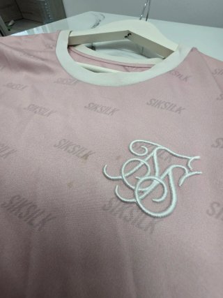 2 Camisetas SikSilk Talla M Rosas