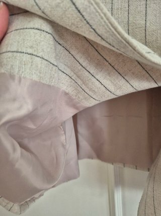 Conjunto Chaleco y pantalón lino Raya Diplomática