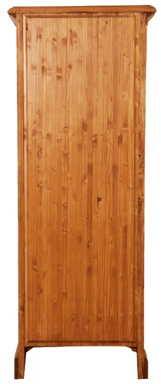 Vetrina Country in legno massello di tiglio finitu
