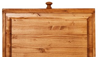 Vetrina Country in legno massello di tiglio finitu