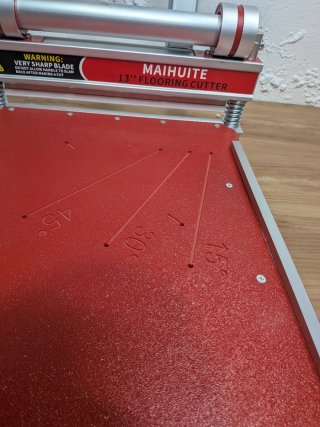 Cortadora Suelo Laminado Vinílico Inglete