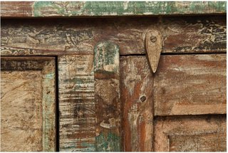 Credenza in legno massiccio riciclato con finitura