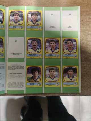 Álbum cromos Panini Fútbol 89