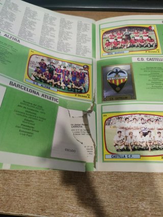 Álbum cromos Panini Fútbol 89