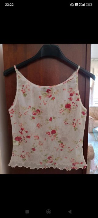 Liu Jo Top Canotta Floreale Made in Italy