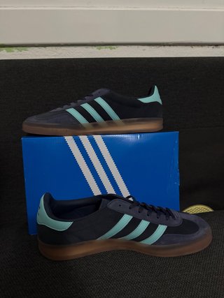 Adidas Gazelle Indoor Azul/Verde Azulado