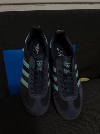 Adidas Gazelle Indoor Azul/Verde Azulado