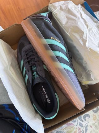 Adidas Gazelle Indoor Azul/Verde Azulado