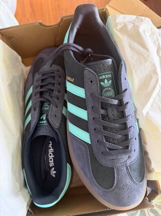 Adidas Gazelle Indoor Azul/Verde Azulado