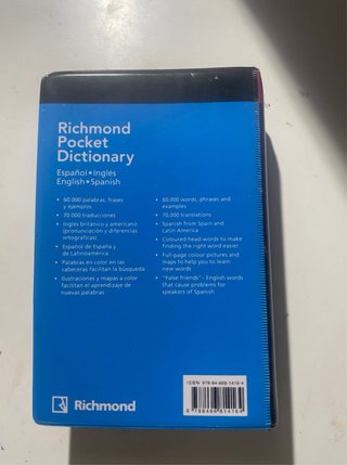 Richmond pocket dictionary español-inglés engli...