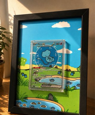 Marco Pokémon Mew EX Cuadro Artesanal