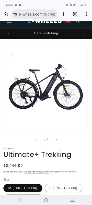 Bicicleta Eléctrica Momos Sport Trekking