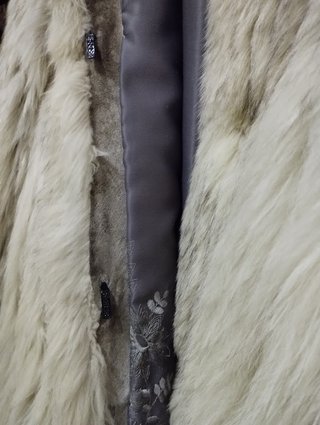 Chaquetón de zorro para mujer