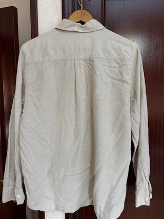 Camisa H&M Beige Lino