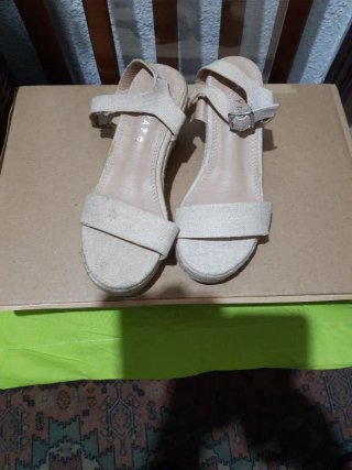 Sandalias Plataforma Beige Verano