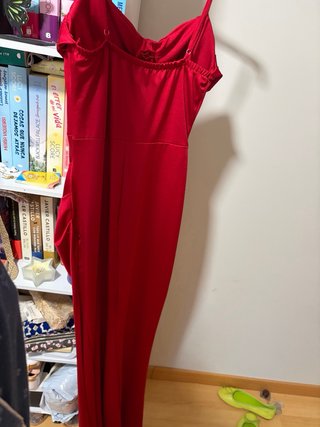 Vestido rojo largo fiesta graduación