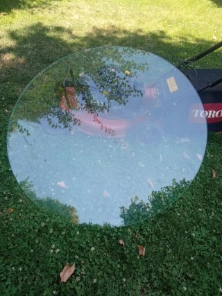 Cristal mesa redonda 1cm grosor