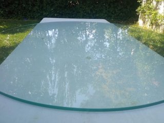 Cristal mesa redonda 1cm grosor