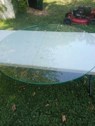 Cristal mesa redonda 1cm grosor