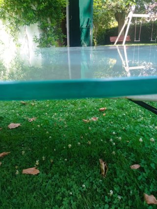 Cristal mesa redonda 1cm grosor