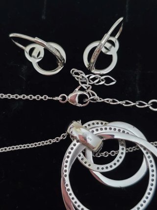 Conjunto Collar y Pendientes Plata 925