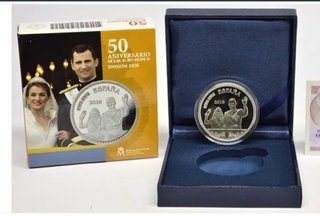 Moneda 10€ España 2018 Felipe VI 50 Aniversario