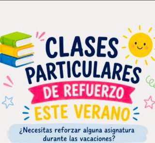 Clases particulares .   Refuerzo y recuperación.