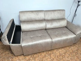 Sofá beige tela