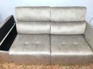 Sofá beige tela