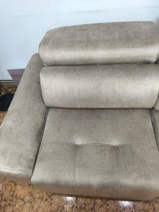 Sofá beige tela